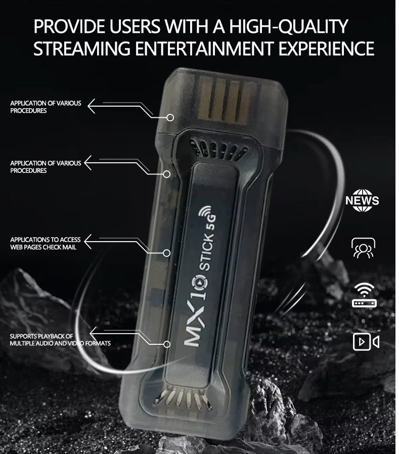 Sistemi audio & multimediali: TV Stik androidtv MX10 – Nuovo e nell'imballaggio originale da Zuchwil venduto da Beppe_25.3 3