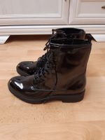 Schwarze Lackstiefel, Boots, Graceland Grösse 39, neu