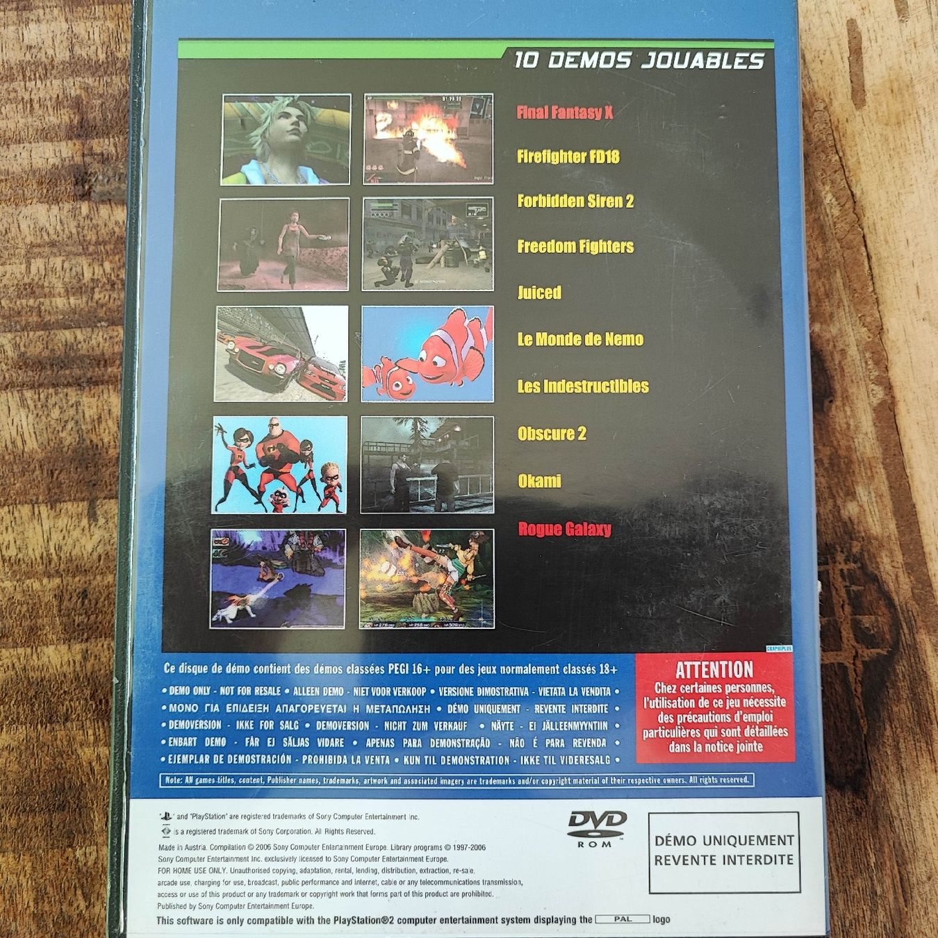 Sony Spiele: PS2 Demo Disc 89 mit FFX + 9 weitere Top Demos – Gebraucht aus Dübendorf von kb86_MOVIE 1