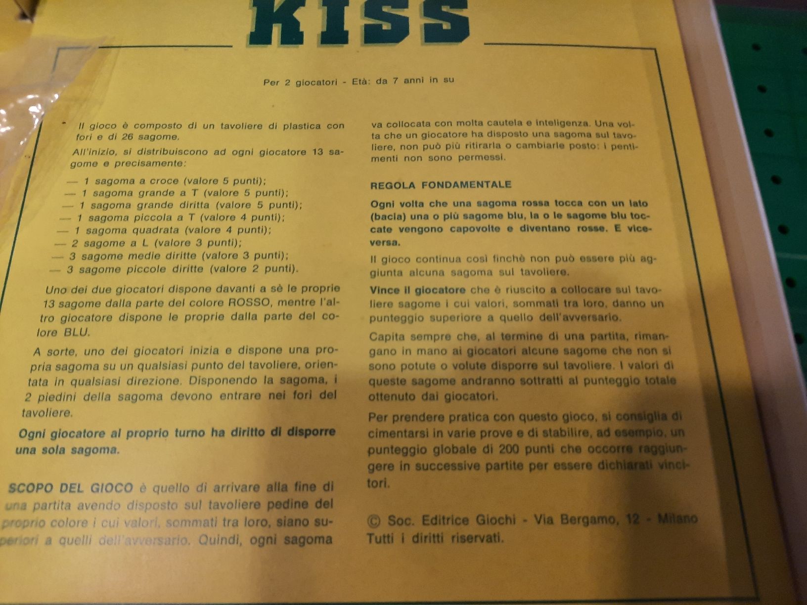 Giochi: KISS gioco da tavolo vintage – Nuovo e nell'imballaggio originale da Biasca venduto da Old_6blh 3
