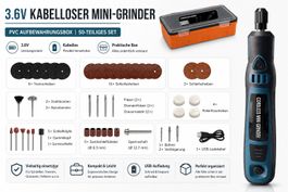 3.6V Kabelloser Mini-Grinder Set 50-teilig neu