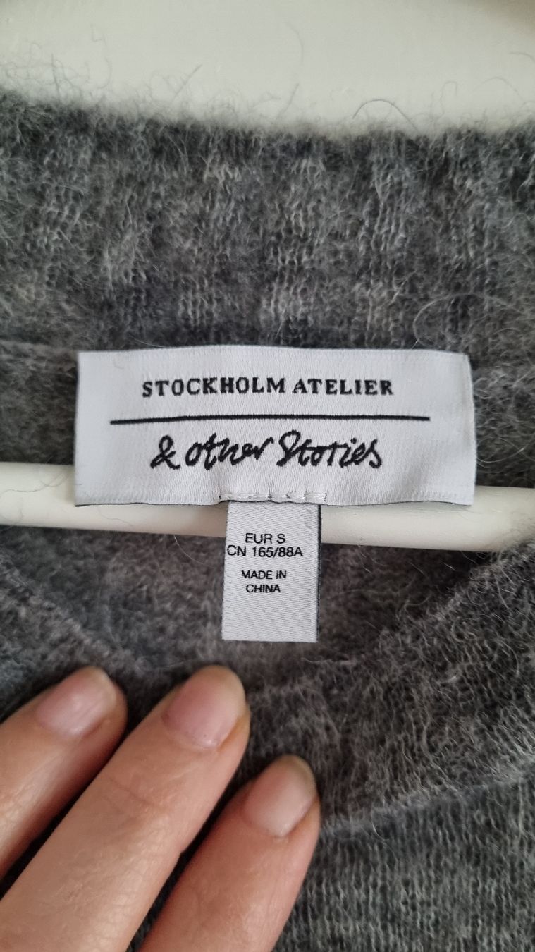Other Stories Maglioni & Felpe: Grauer Mohair-Alpaka-Pullover – Usato da Belp venduto da sfanny88 1