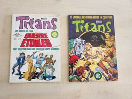 Comics marvel titans en français, 06 pièces.