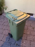 Mülltonne grün mit Rollen,120 Liter , gebraucht