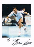 Ivan Lendl 1960- Autogramm signiert Karte m.Bild 15x21cm