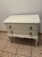 Vintage Nachttisch/Kommode, Shabby Chic Look, Weiss!