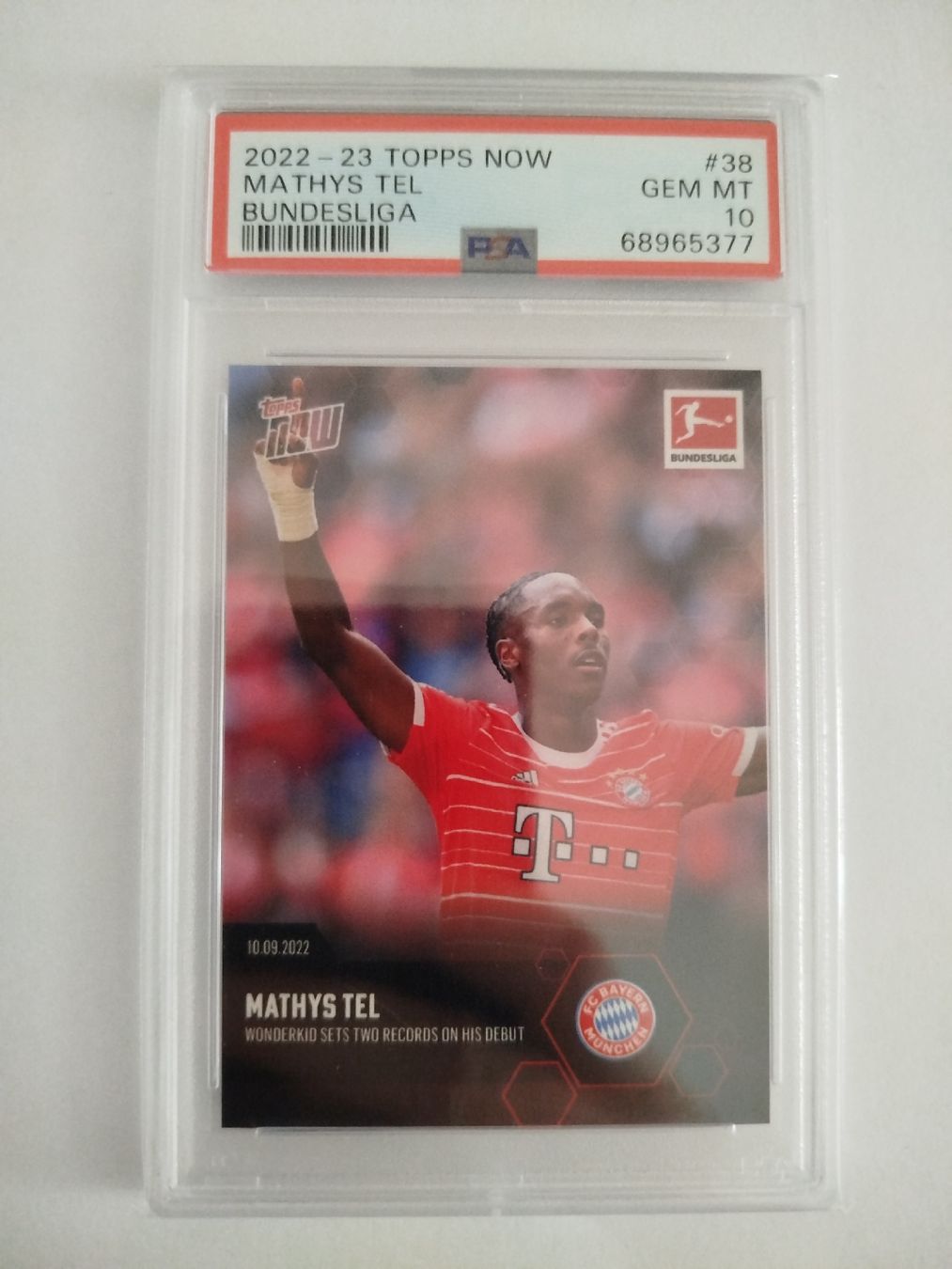Topps Carte collezionabili: Topps Mathys Tel Now Bundesliga PSA 10 – Nuovo (secondo la descrizione) da Wettingen venduto da mirna04