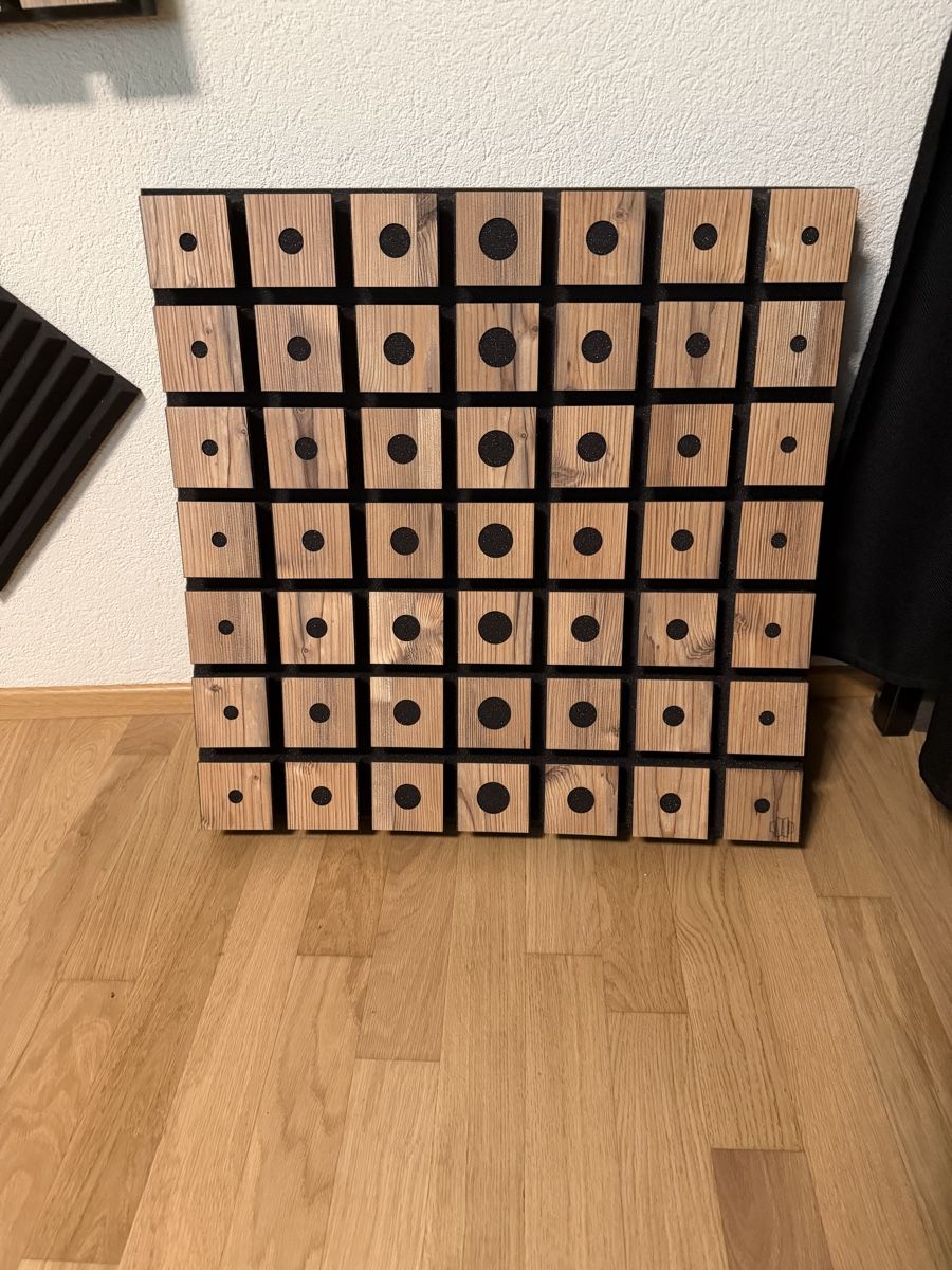 Sonstiges Zubehör: 6 Stk Akustik Panel Holz Quadrate 60x60cm  – Gebraucht aus Romanshorn von Fabioluethi1997