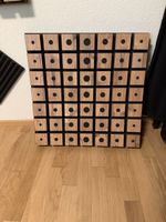 6 Stk Akustik Panel Holz Quadrate 60x60cm 