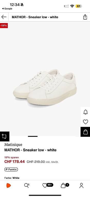Scarpe da uomo: Matinique luxus Sneaker grösse 41 – Usato da Cham venduto da bree88