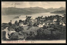 Risch am Zugersee, Ortspartie mit Bergen