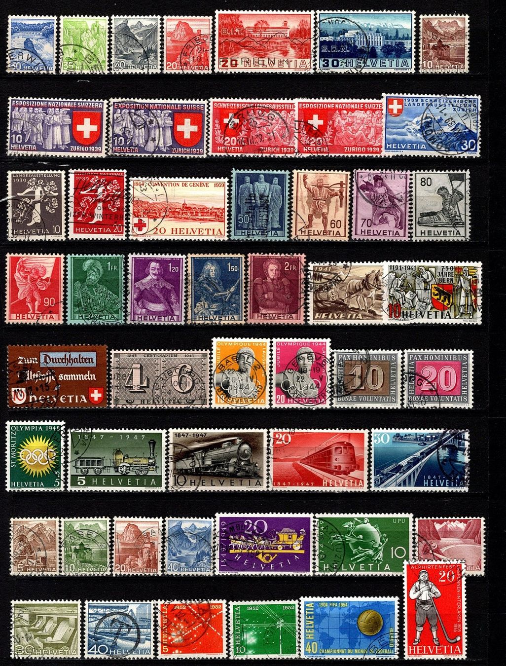Alle Briefmarken: Sammlung Schweiz (842) – Gebraucht aus Burgdorf von blinky01 1