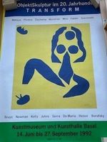 Vintage Poster Kunstausstellung "Transform", Basel , 1992