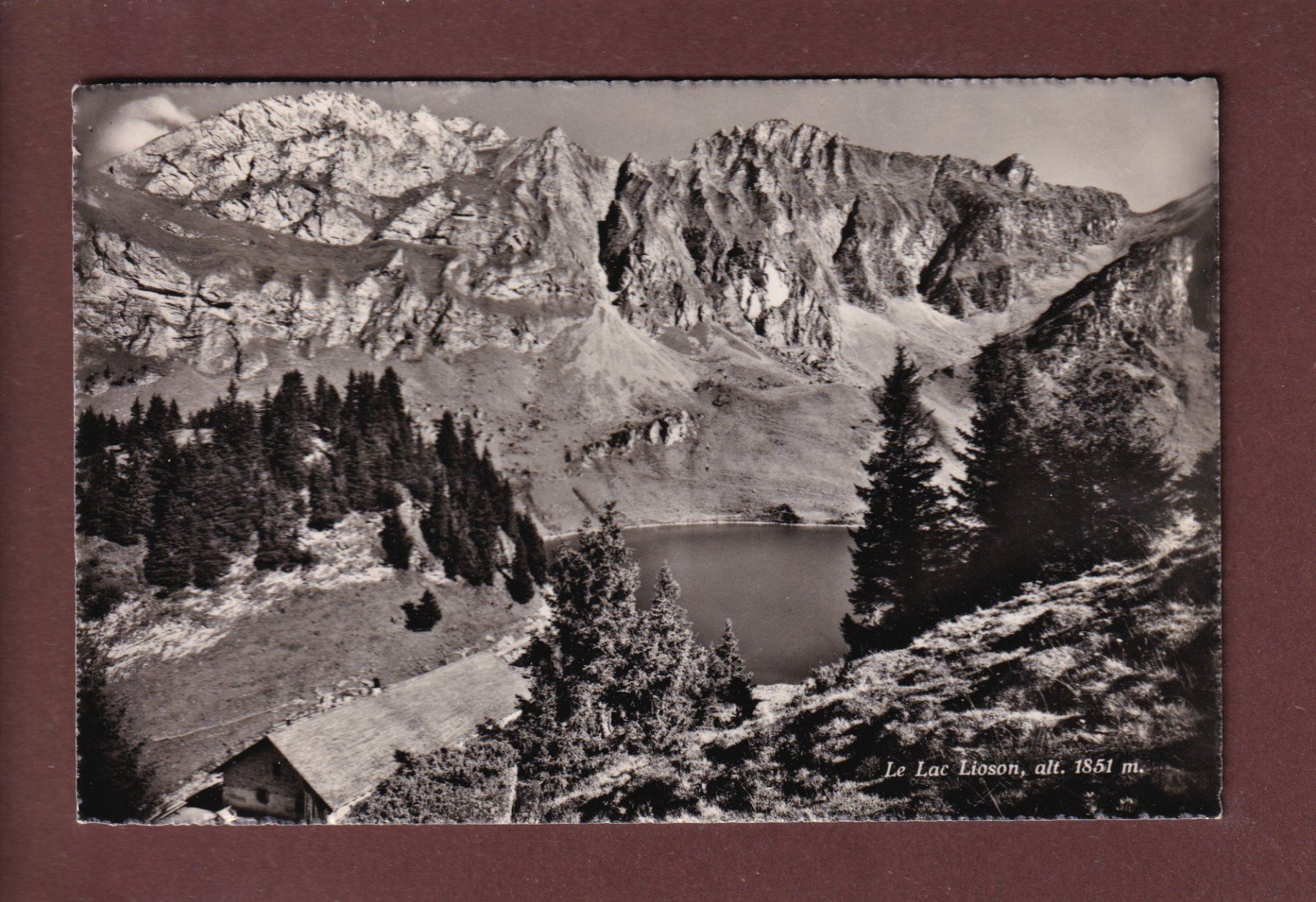 Cartoline postali: LAC LIOSON - 1952 – Usato da Pully venduto da nicecards