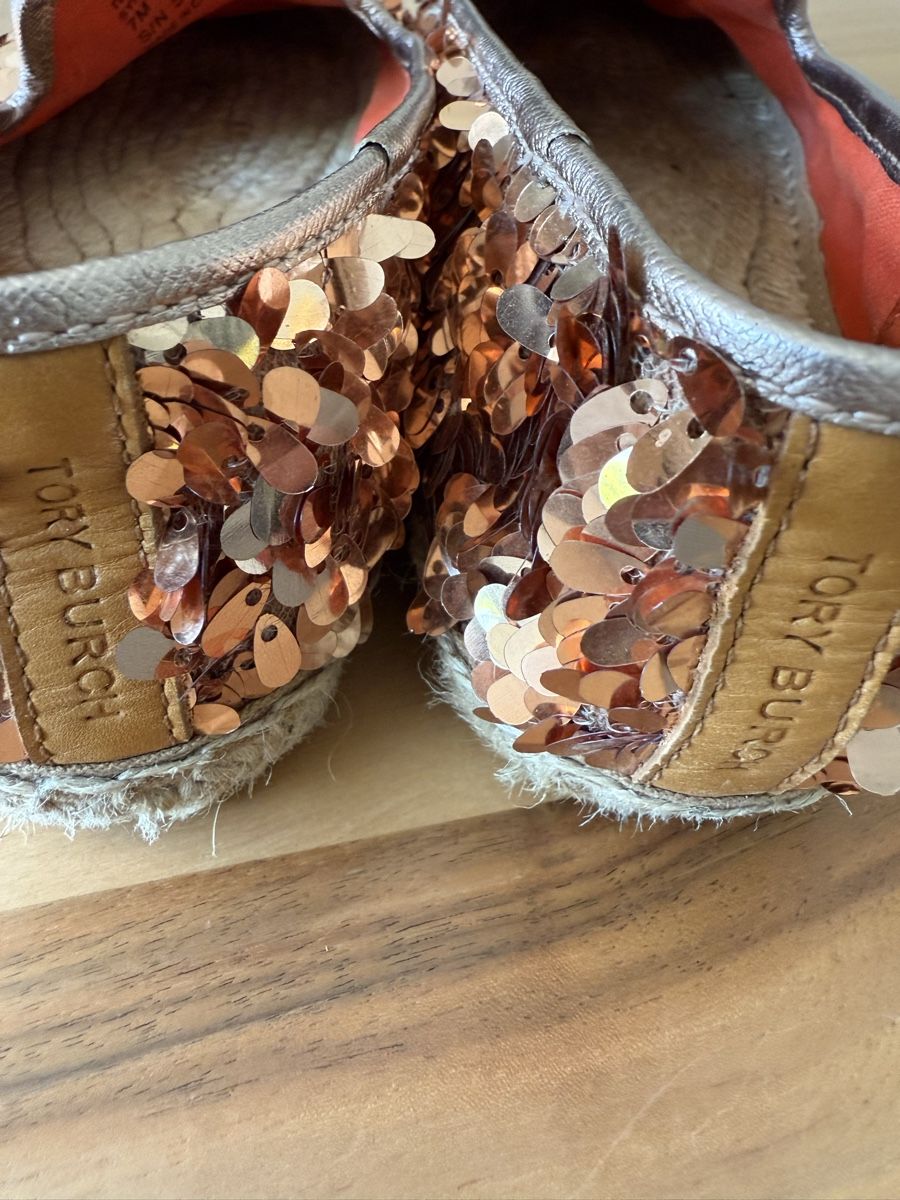 Tory Burch Scarpe da donna: Tory Burch Espadrilles, Gr. 37, paillettenbesetzt – Usato da Mettmenstetten venduto da _4_YOU_ 3