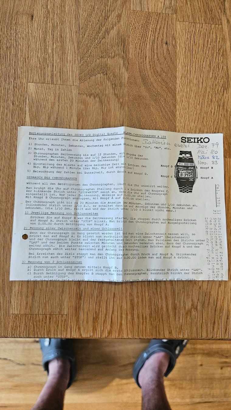 Seiko Orologi: SEIKO A 158-5000 Vintage Digital 1978 – Usato da Oberrohrdorf venduto da Mex01 3