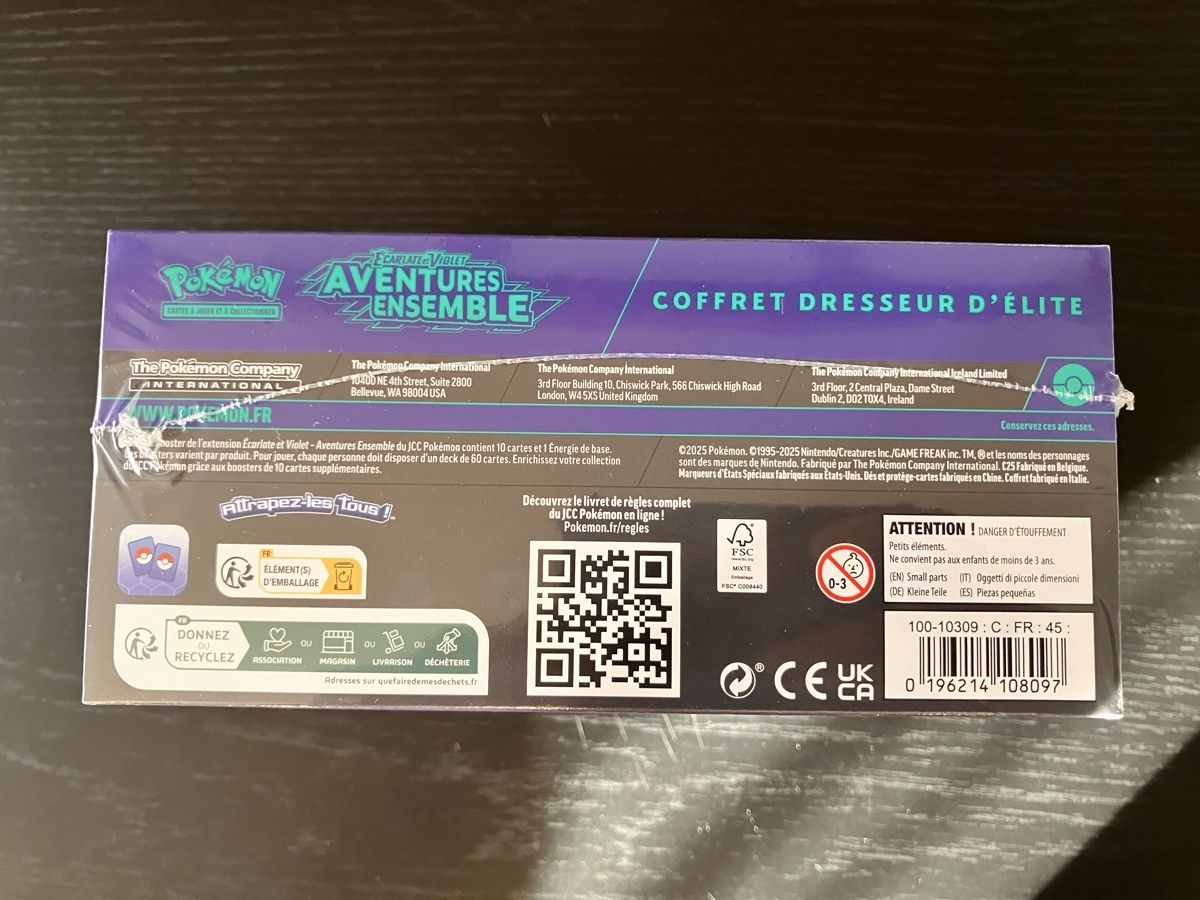 Pokémon Sammelbilder & Trading cards: Pokemon ETB Aventures ensemble FR – Neu und originalverpackt aus Les Ponts-de-Martel von cyber900oz 3