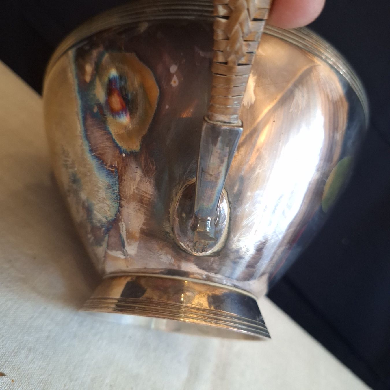 Teiere: Argentor Jugendstil Kanne, spezieller Griff – Usato da Winterthur venduto da Goldpipau 9