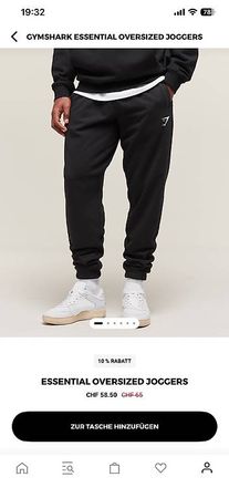 GYMSHARK ESSENTIAL OVERSIZED JOGGERS NEU!!!