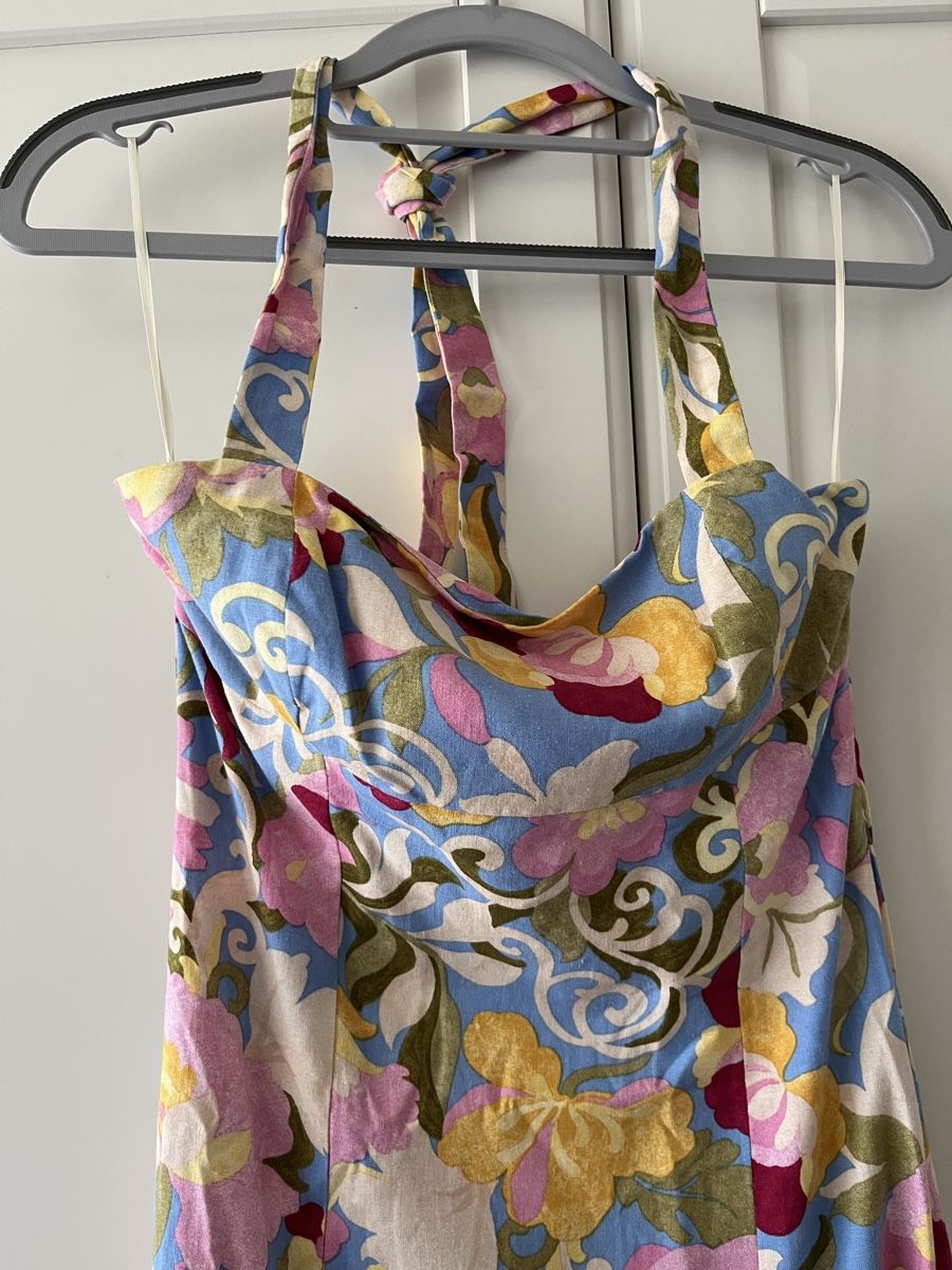 Zara Vestiti: Linen Blend Midi-Kleid – Nuovo e nell'imballaggio originale da Allschwil venduto da eyl_bb8q 3