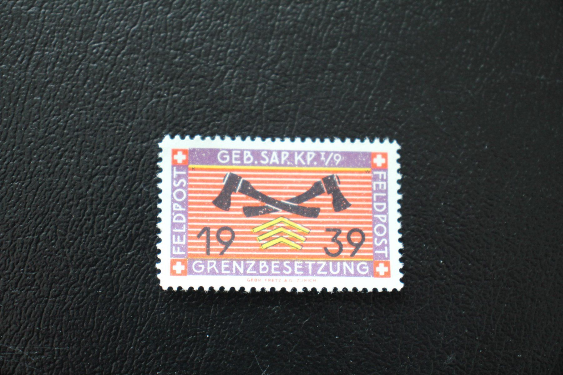 Tutti i francobolli: GEB. SAP. KP. I/9 FELDPOST GRENZBESETZUNG 1939 – Usato da Wiedlisbach venduto da Hrudolfo