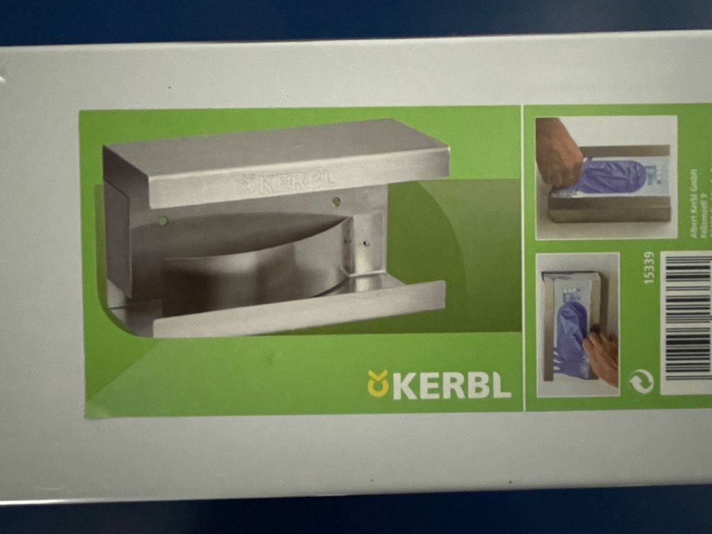 Kerbl 15339 Wandhalter für Einmalhandschuhe aus Edelstahl (Neu und ...