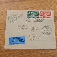 Luftpost Bern - Basel 1929