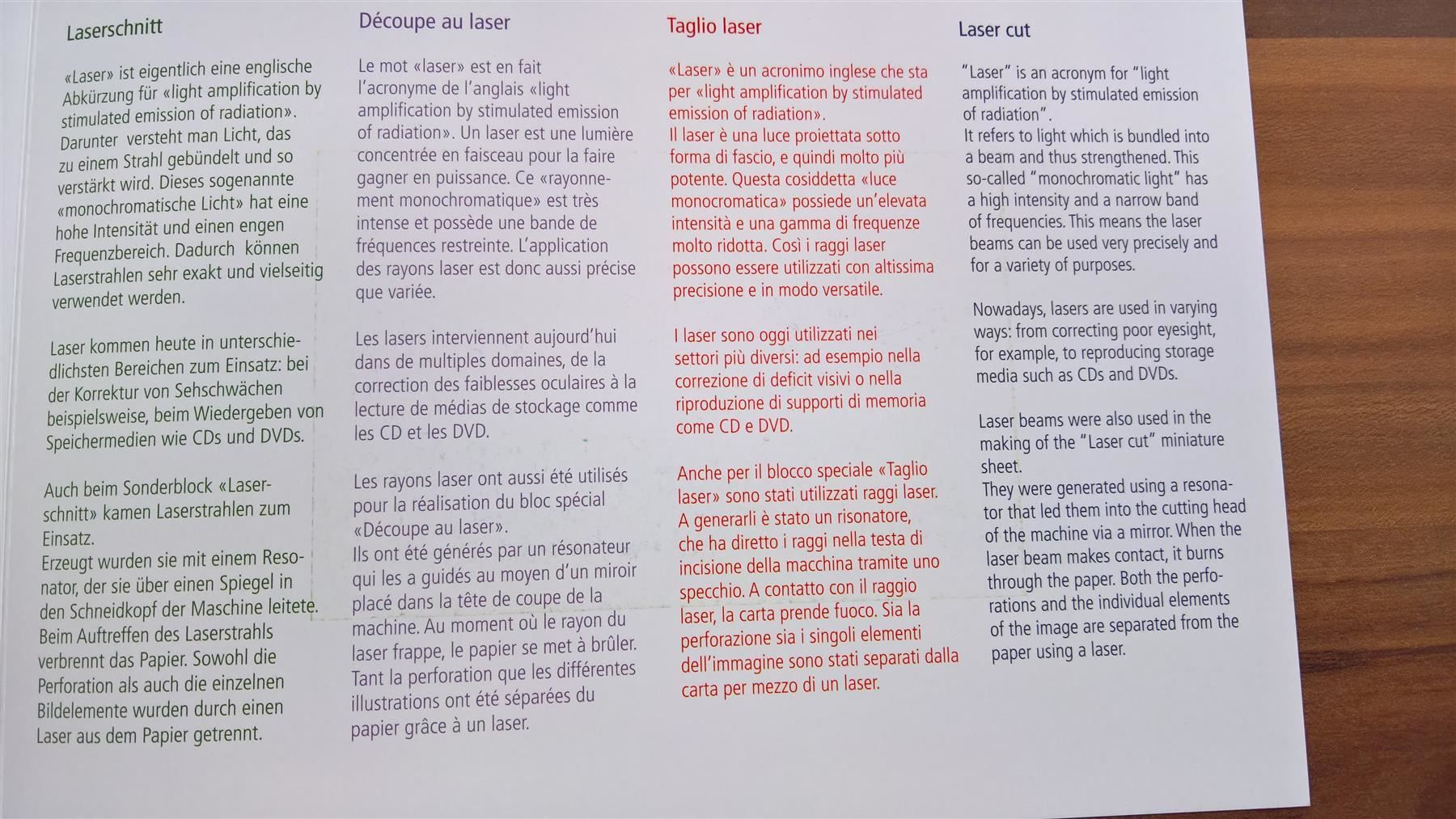 Tous les timbres: Philatelistisches Dankeschön Laser – D'occasion à Rickenbach SO par Bytebull 3