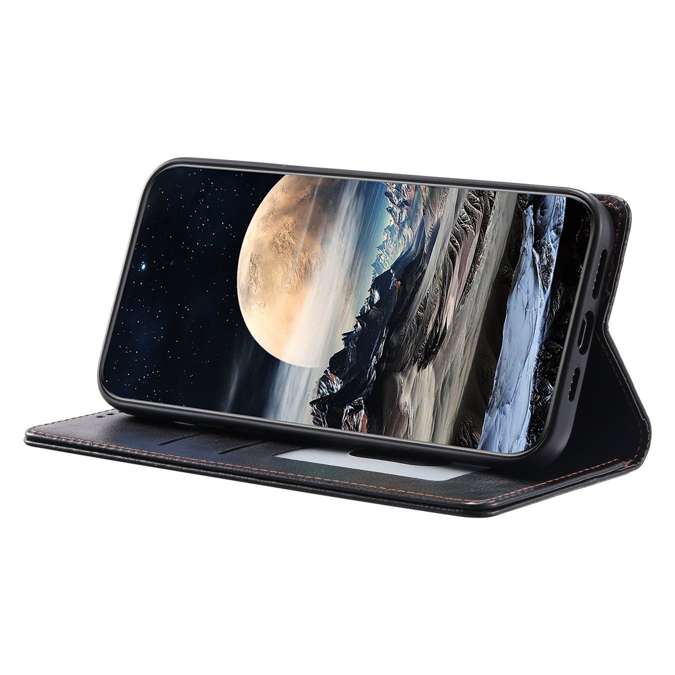 Samsung Cover & Protezioni schermo: Galaxy A55 - étui à rabat support portefeuille noir – Nuovo e nell'imballaggio originale da Morges venduto da DigiAC
