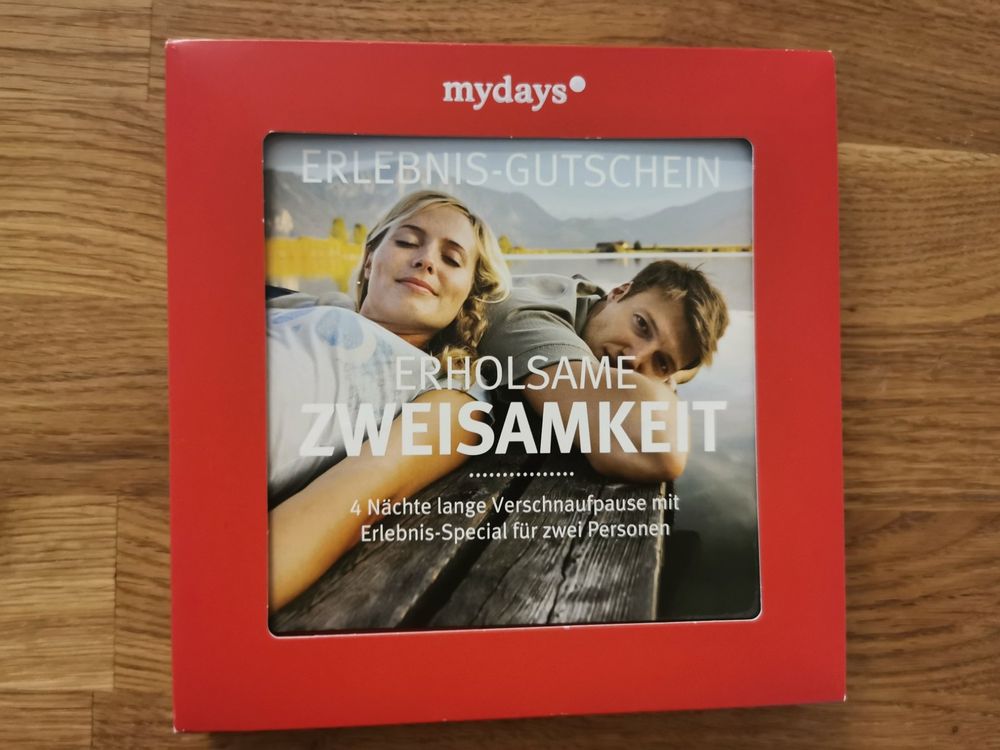 Mydays gutschein erholsame zweisammkeit kaufen auf ricardo