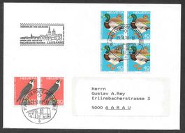 Sonderbrief A. 1486 DV Philatelistenvereine Lausanne 1988