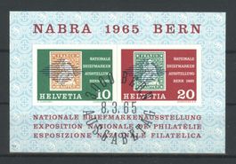 1965, Gedenkblock NABA Bern, Nr. 11 Ersttagsstempel