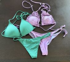 Bikini Violetta e Verde, taglia M, Set di 2.