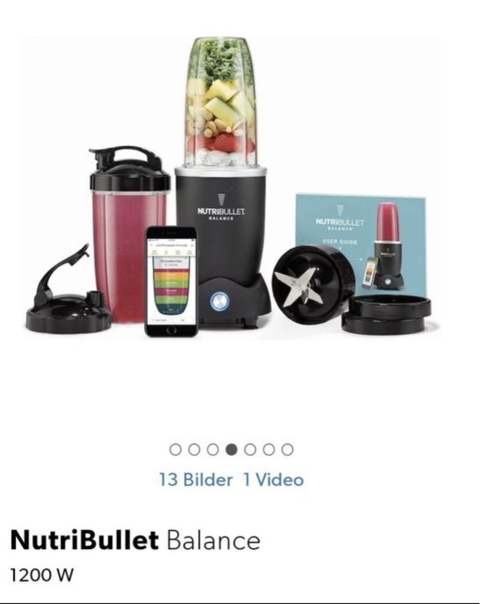 Nutribullet Appareils de cuisine: nutribullet balance 1200W top Zustand – D'occasion à Maienfeld par tobeyl2020