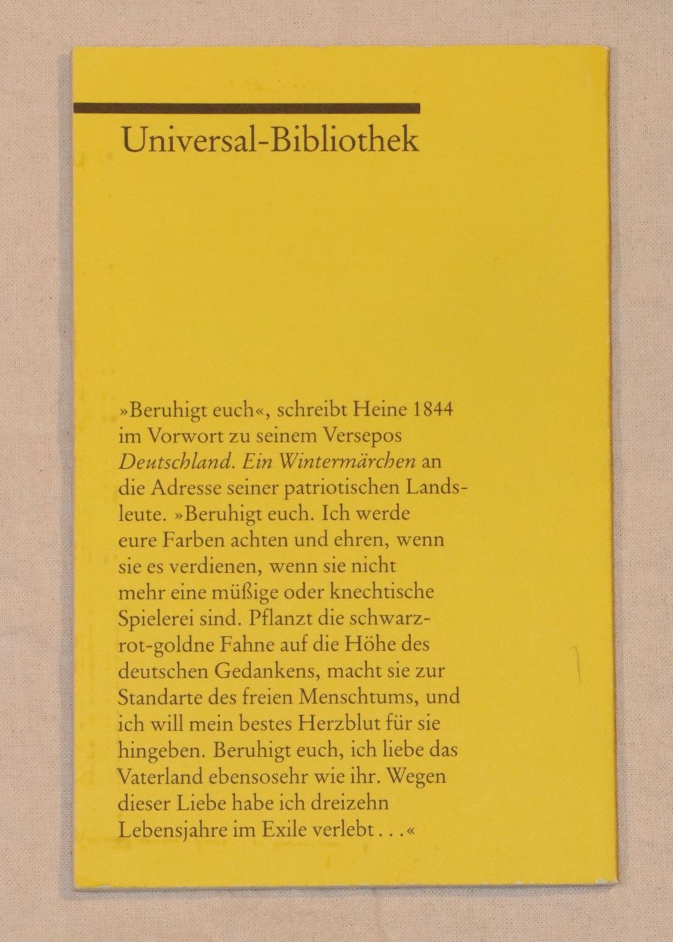 Bücher: Deutschland. Ein Wintermärchen – Gebraucht aus Basel von cla_z7cp 2