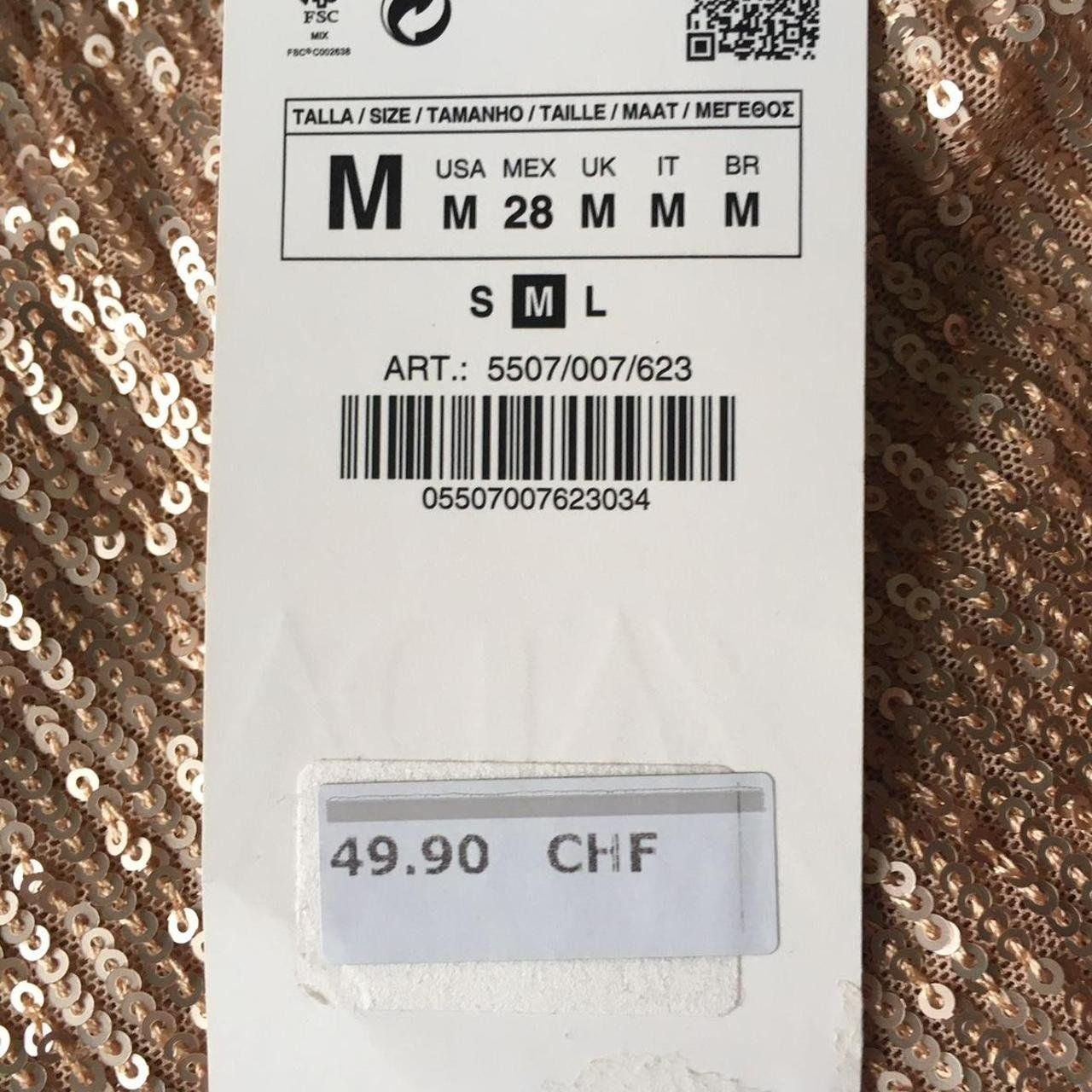 Zara Vestiti: Robe à paillettes Zara dorée - M - neuve – Nuovo e nell'imballaggio originale da Troinex venduto da Irisglo 5