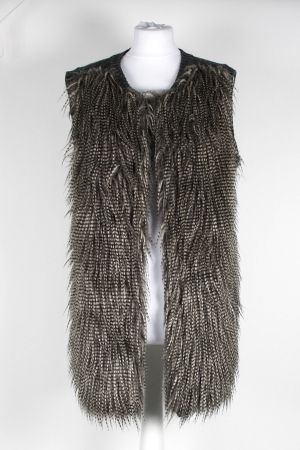 H&M-Weste mit Federn, Gr. 42