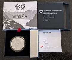 20 Franken 2025 pp Silber Lago di Lugano Box