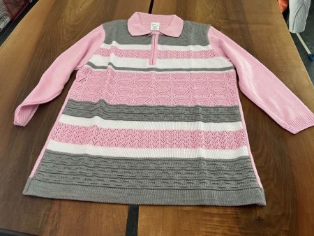 Neuer Damen Pullover Polo Kragen Reissverschluss  Grösse 40