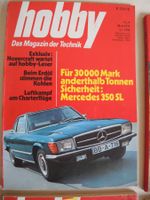 Lot 6 Stk hobby Zeitschrift Mercedes 350 Renault R 6 VW 1302