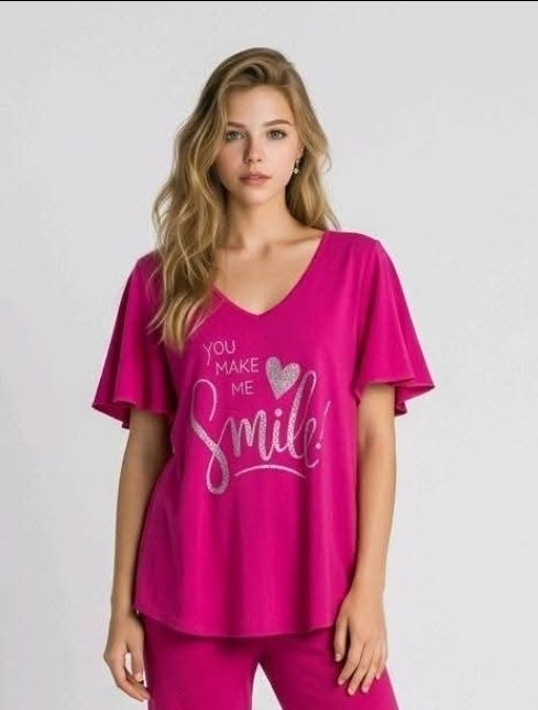 T-shirt: Kurzarm T-Shirt "You make me Smile " – Nuovo e nell'imballaggio originale da Aadorf venduto da Blutengel1980 1