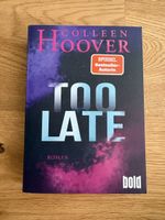 Buch Too Late von Colleen Hoover Roman gebrauchter Zustand