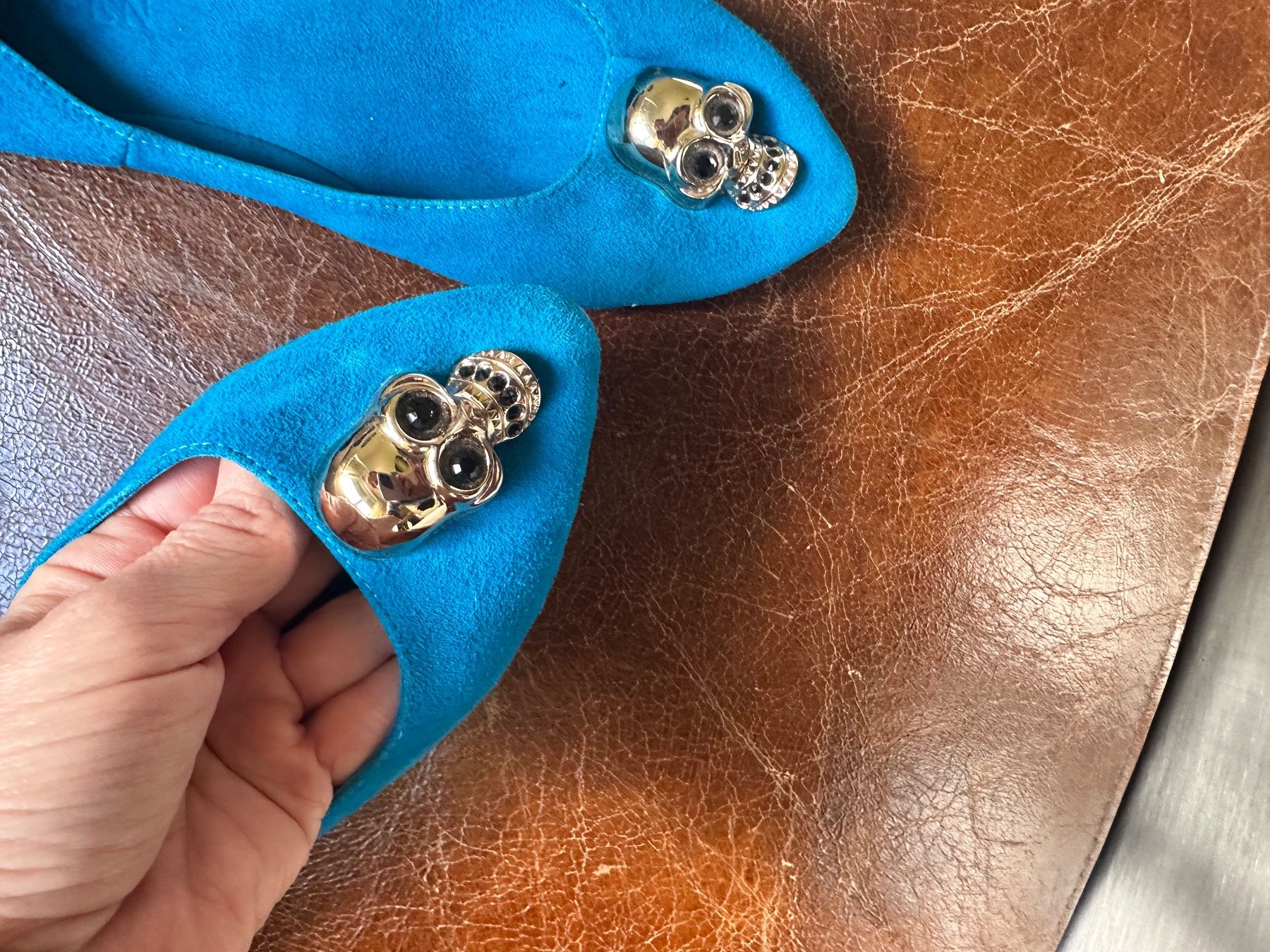 Alexander Mcqueen Scarpe da donna: Ballerines Alexander McQueen, bleu turquoise, Taille 35 – Usato da Versoix venduto da sne_zx2d