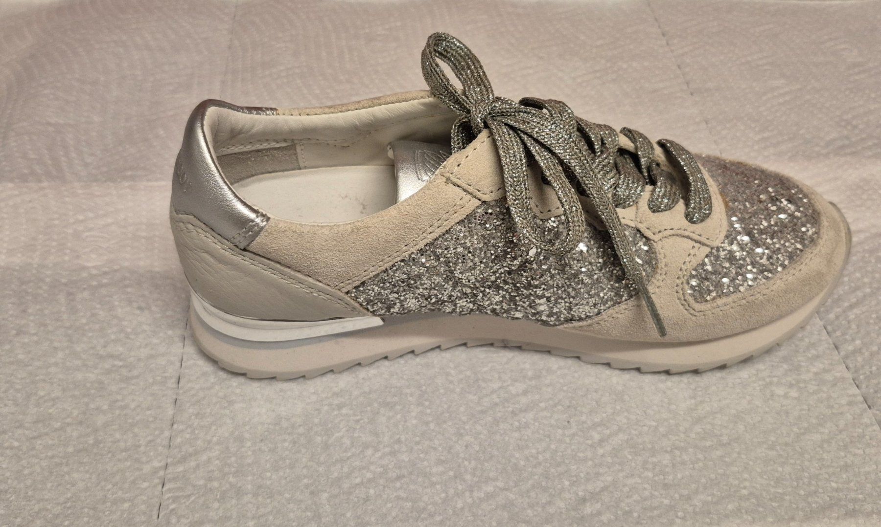 Navyboot Scarpe da donna: Glitzer Sneaker silber, Grösse 35, Top Zustand NAVYBOOT – Usato da Zürich venduto da Roberto040 8