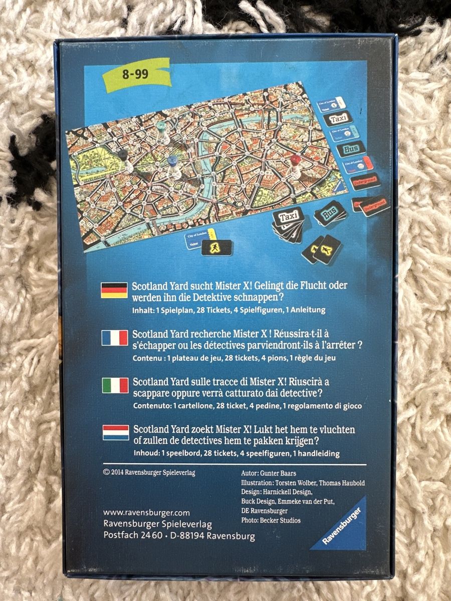 Ravensburger Giochi: Scotland Yard von Ravensburger – Usato da Le Mont sur Lausanne venduto da butterfly67 1