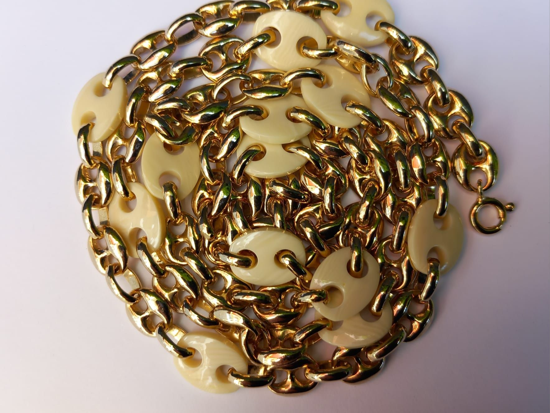 Catenine: Neue Vintage Kette mit Kunststoff Elemente – Nuovo (secondo la descrizione) da Winterthur venduto da Jopf1 7