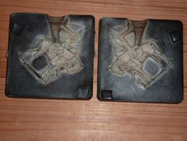 Silikon Gussform, Zinnsoldaten, Reiter, giessen, Stühle, 05
