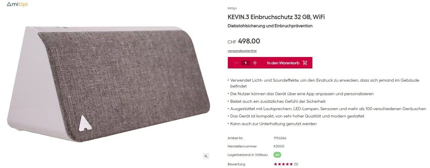 Sistemi d'allarme: Anwesenheitssimulator / Präsenzsimulation / Einbruchschutz – Usato da Zürich venduto da MiHa_XXXX