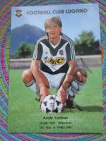 FC LUGANO ANDY LADNER SAISON 90/91 AUTOGRAMM ANTIK