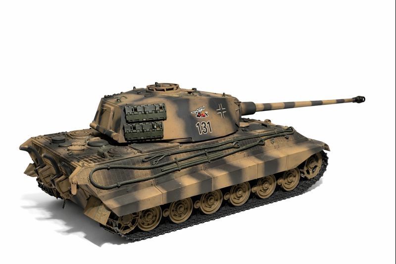Modellismo RC: Torro RC Königstiger Panzer 1/16, mit Holzbox! – Usato da Laufenburg venduto da smoritz01 3